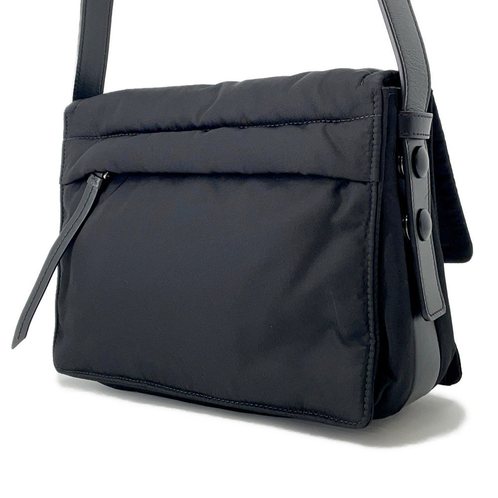 PRADA Padded Re-Nylon Shoulder Bag Black1BD313 Nylon Leather Size Small