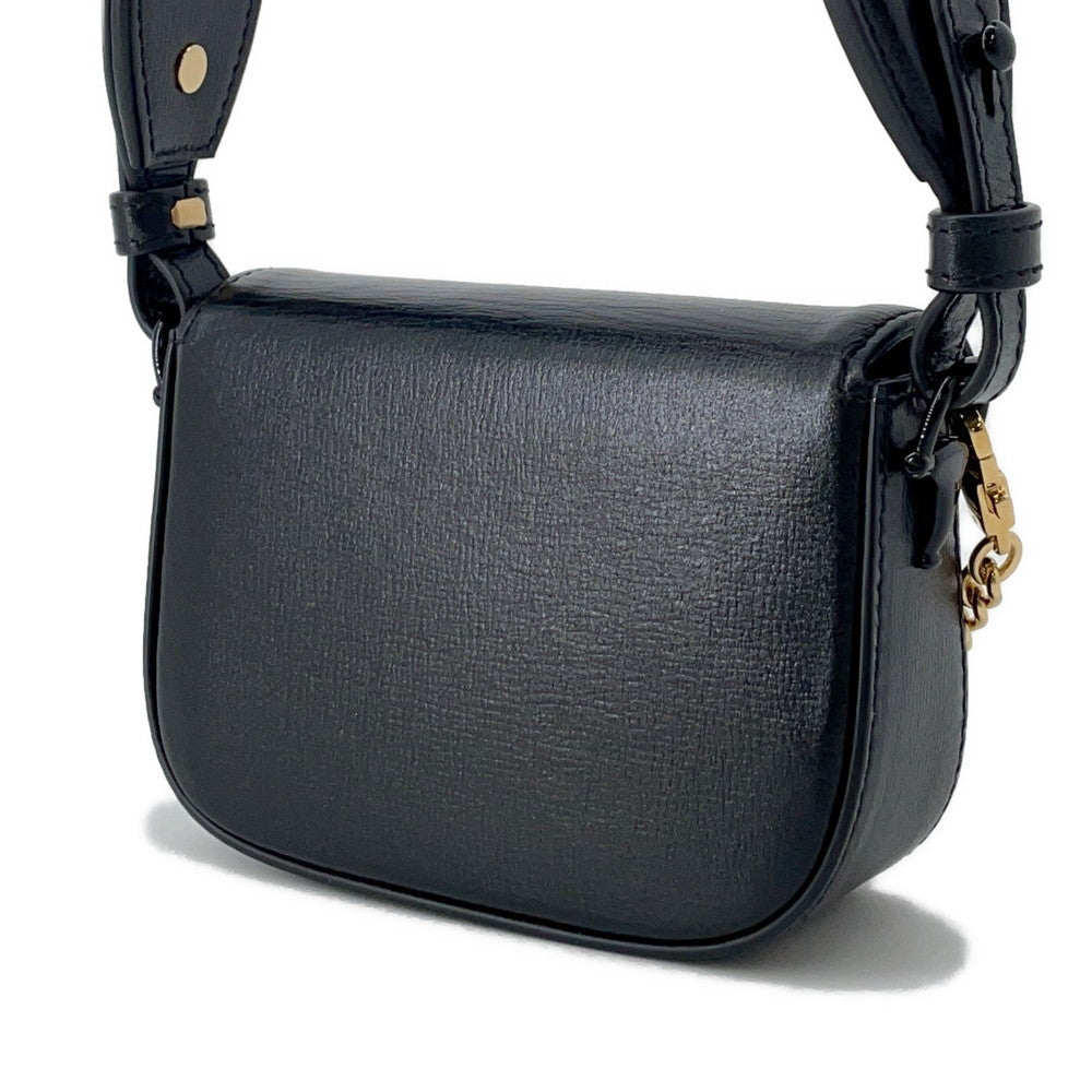 GUCCI Horsebit 1955 Shoulder Bag Black726863 Leather Size Mini