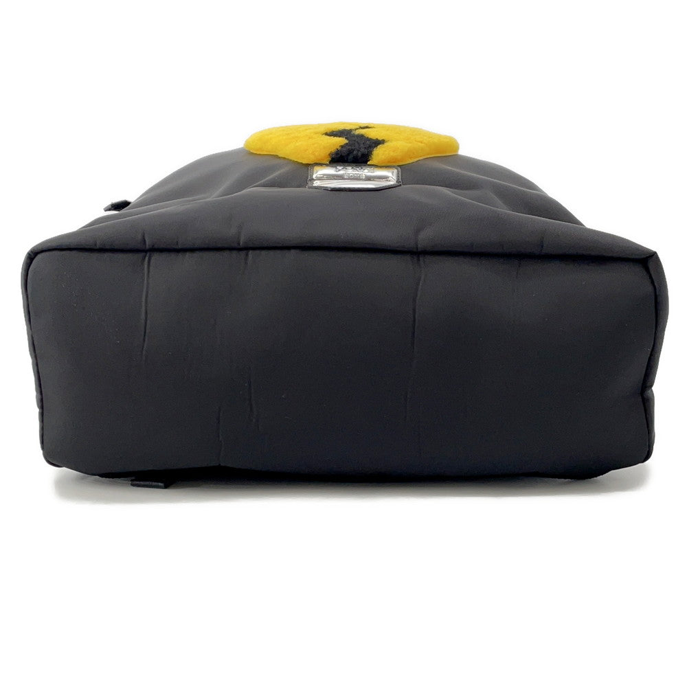 FENDI Backpack Light bulb Black/Yellow7VZ016 Nylon