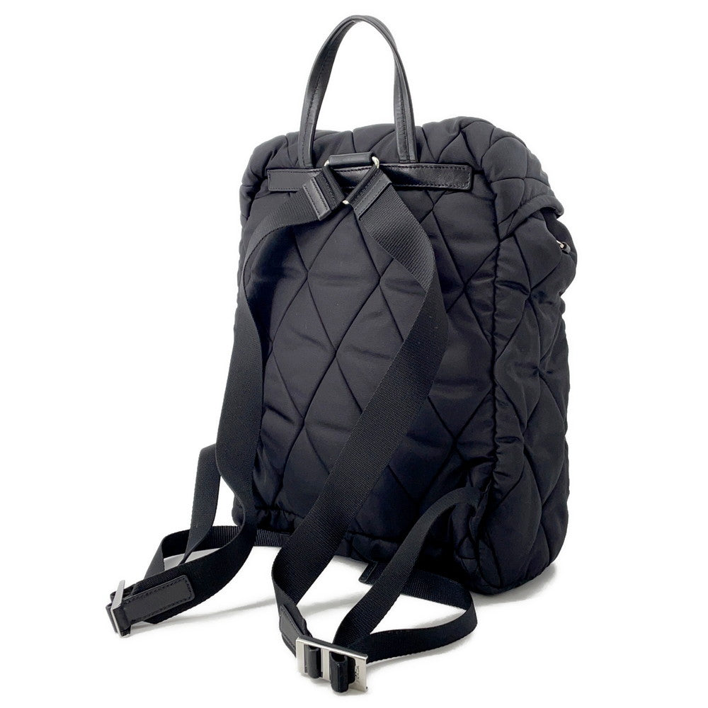 PRADA Quilted Backpack Black1BZ020 Nylon