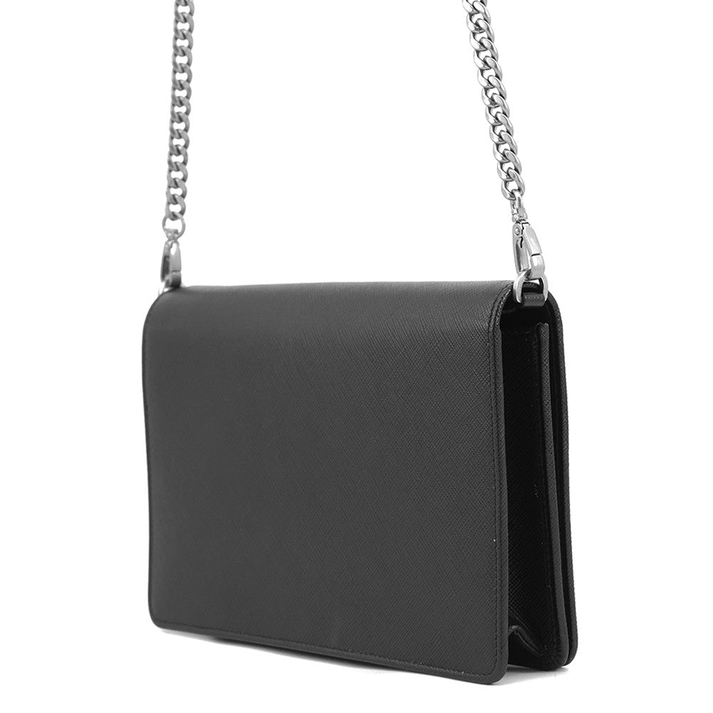 PRADA Mini Bag Chain Shoulder Bag Black1BP018 Saffiano LeatherLeather