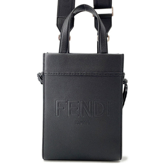 FENDI Go To 2way Bag Black7VA584 Leather Size Small