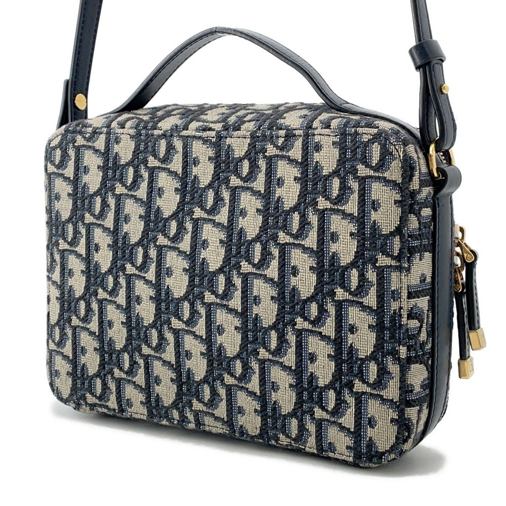 Dior Oblique 30Montaigne Box Bag Shoulder Bag Beige/NavyS2141UTZQ_M928 Canvas
