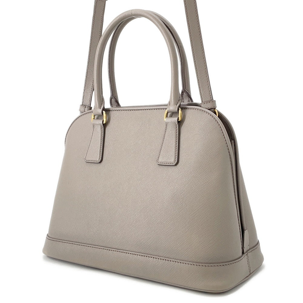 PRADA 2way Handbag GreigeBN2567 Saffiano LeatherLeather