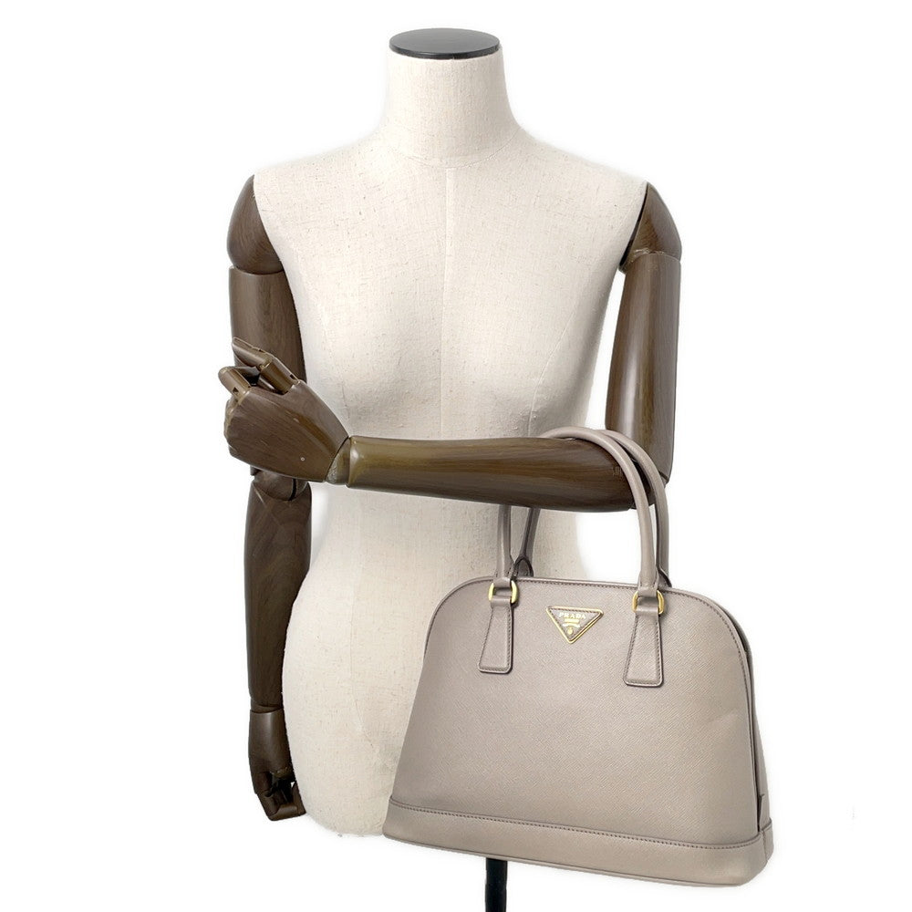 PRADA 2way Handbag GreigeBN2567 Saffiano LeatherLeather