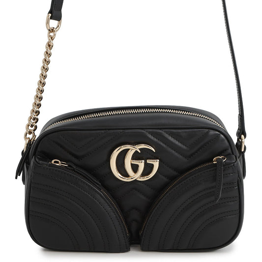 GUCCI GG Marmont Small Shoulder Bag Black798715 Calf Leather Size Small