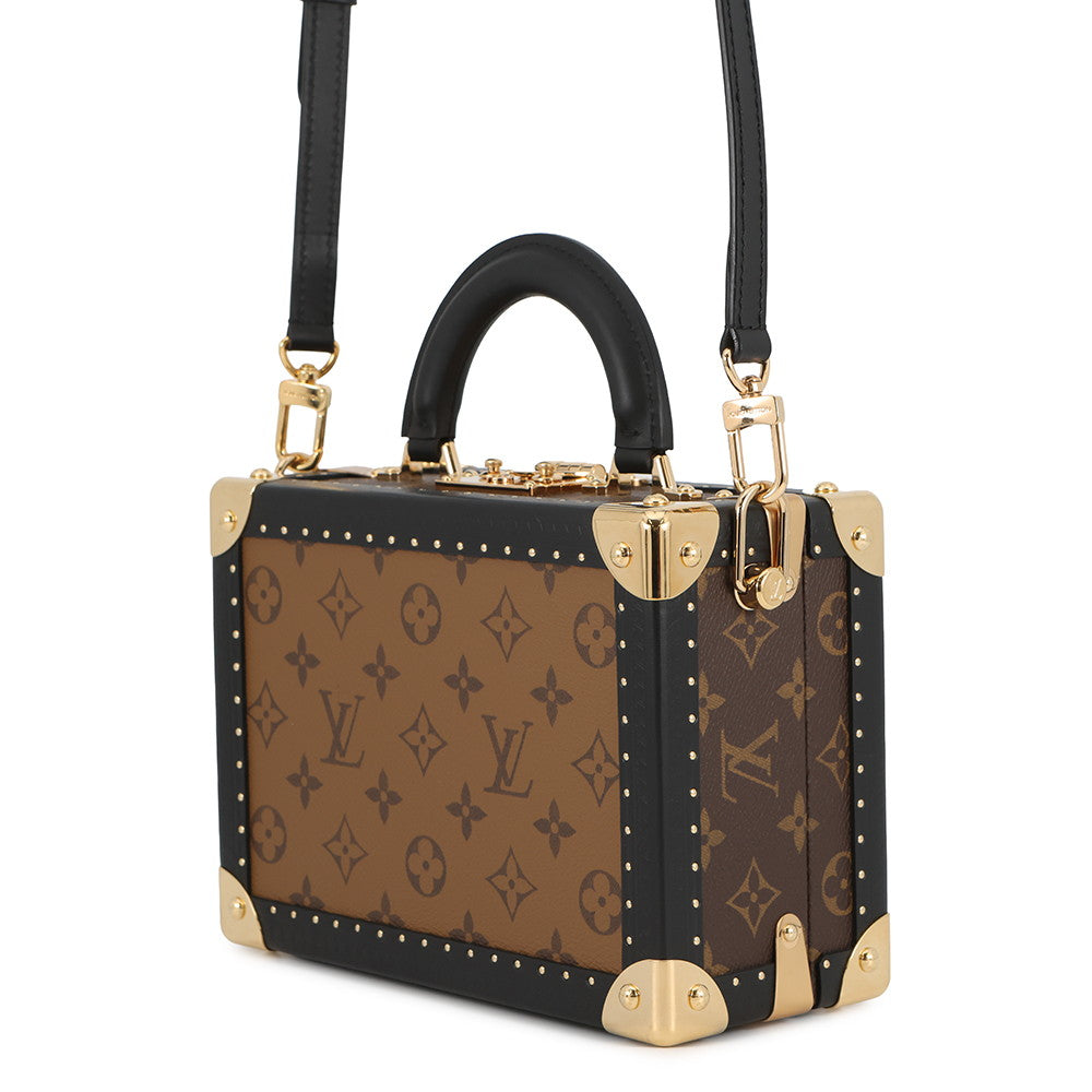 LOUIS VUITTON Petite Vallees NoirM47164 Monogram Reverse Canvas