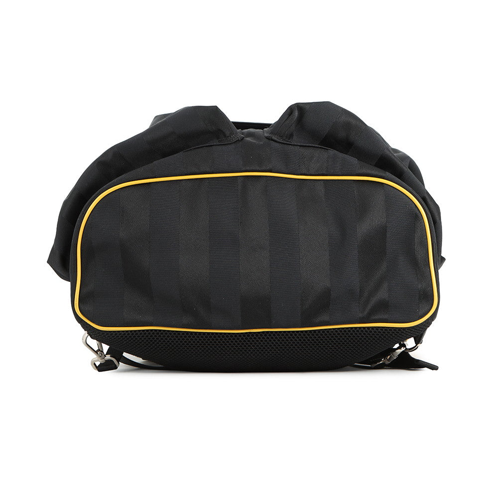 FENDI Strike Pecan Backpack Black/Yellow7VZ056 Nylon Leather Size Large