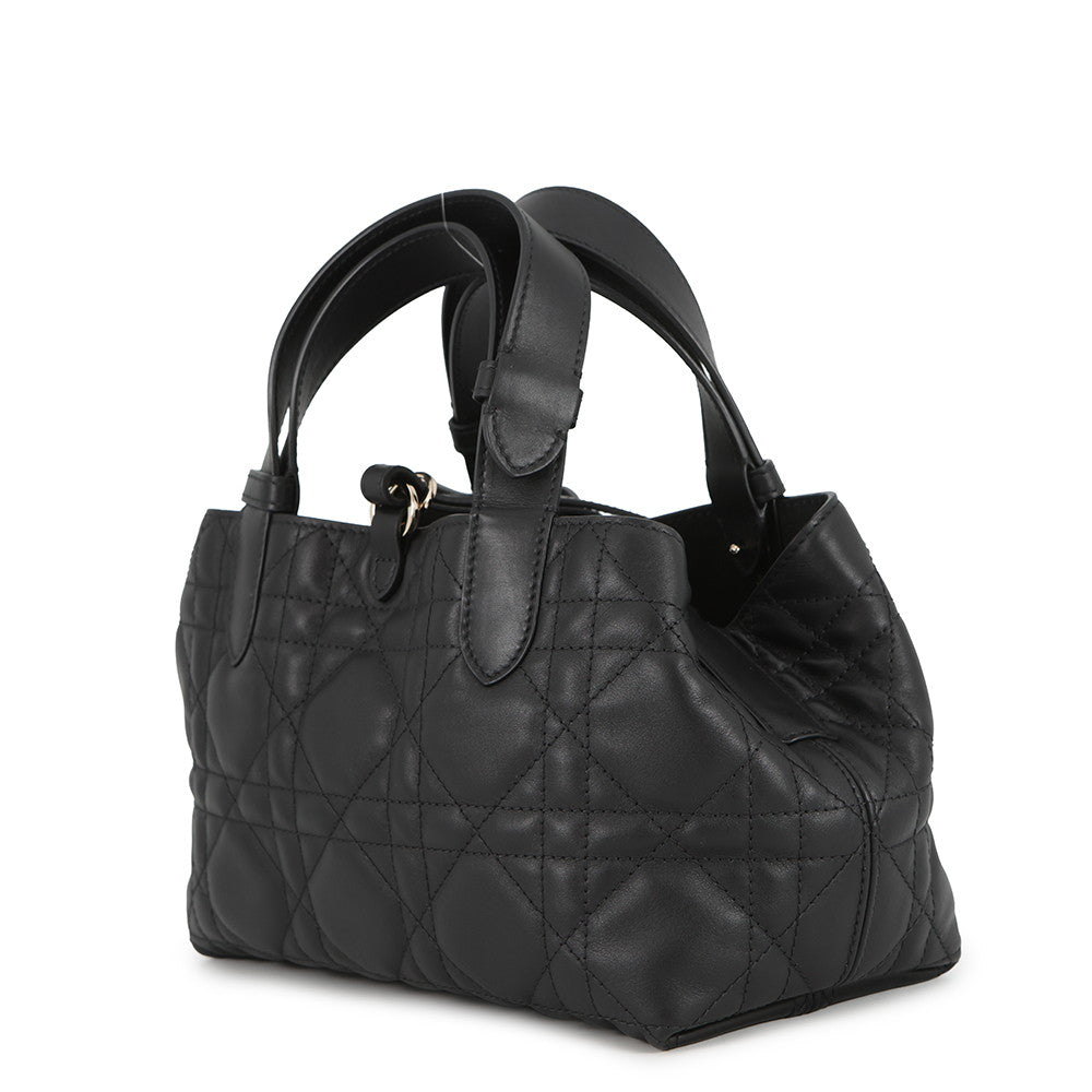 Dior TouJules Macrocannage Handbag BlackM2822OSNW_M900 Calf Leather Size Small