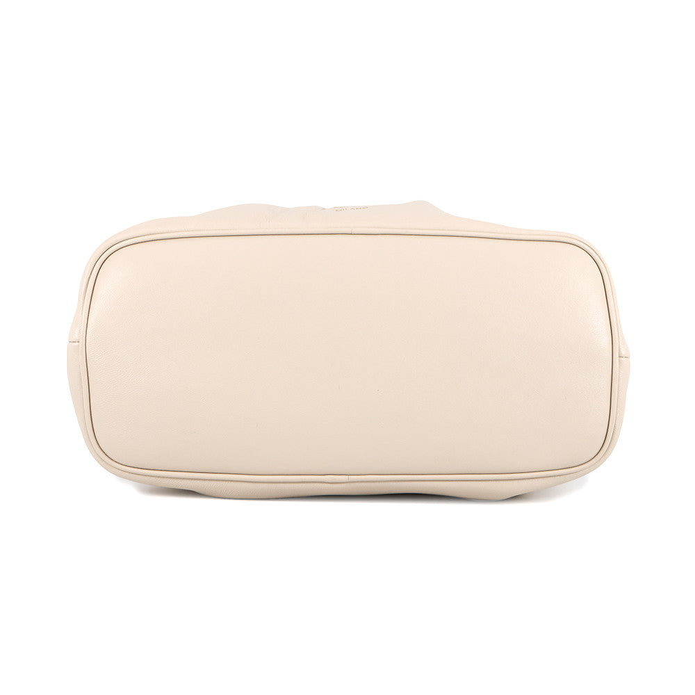 PRADA Dada Shoulder Bag Ivory1BG586 Nappa Leather Size Small