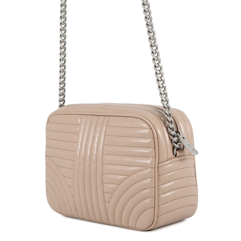 PRADA Diagram ChainShoulder Bag Beige1BH083 Leather