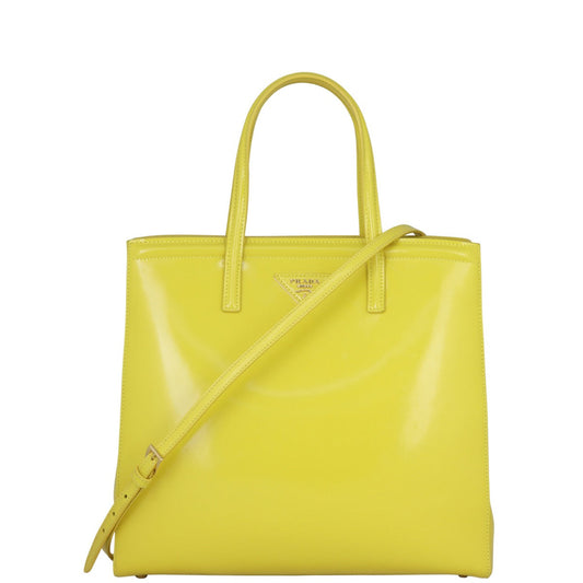 Prada Brushed Leather Tote Bag