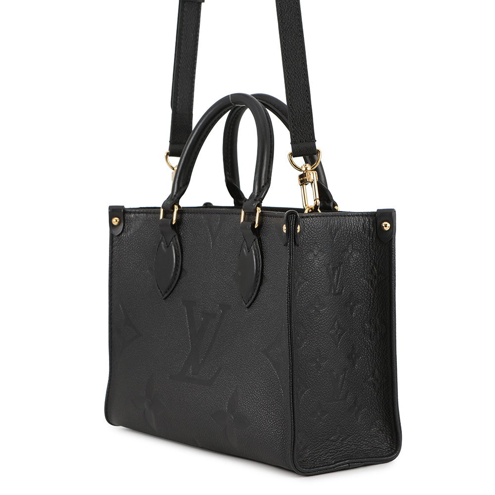 LOUIS VUITTON Onthego NoirM45653 Monogram Empreinte Leather Size PM