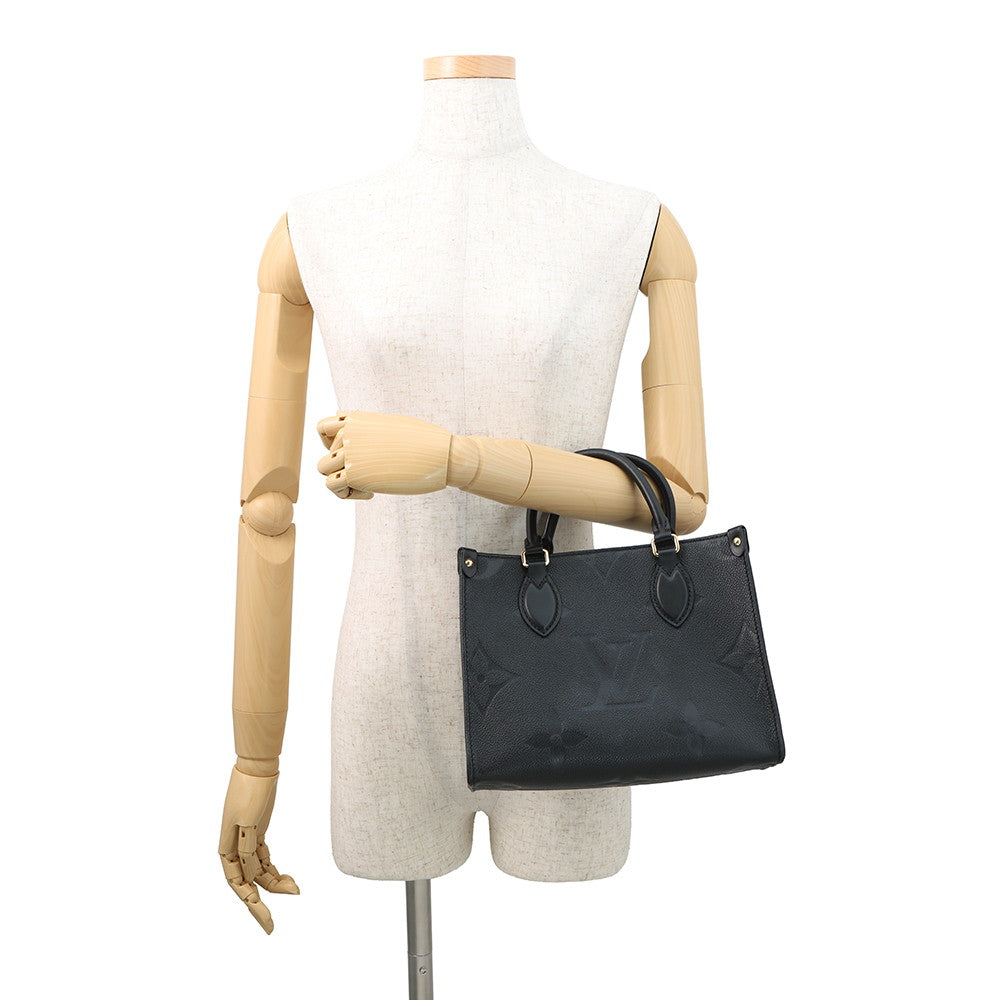 LOUIS VUITTON Onthego NoirM45653 Monogram Empreinte Leather Size PM