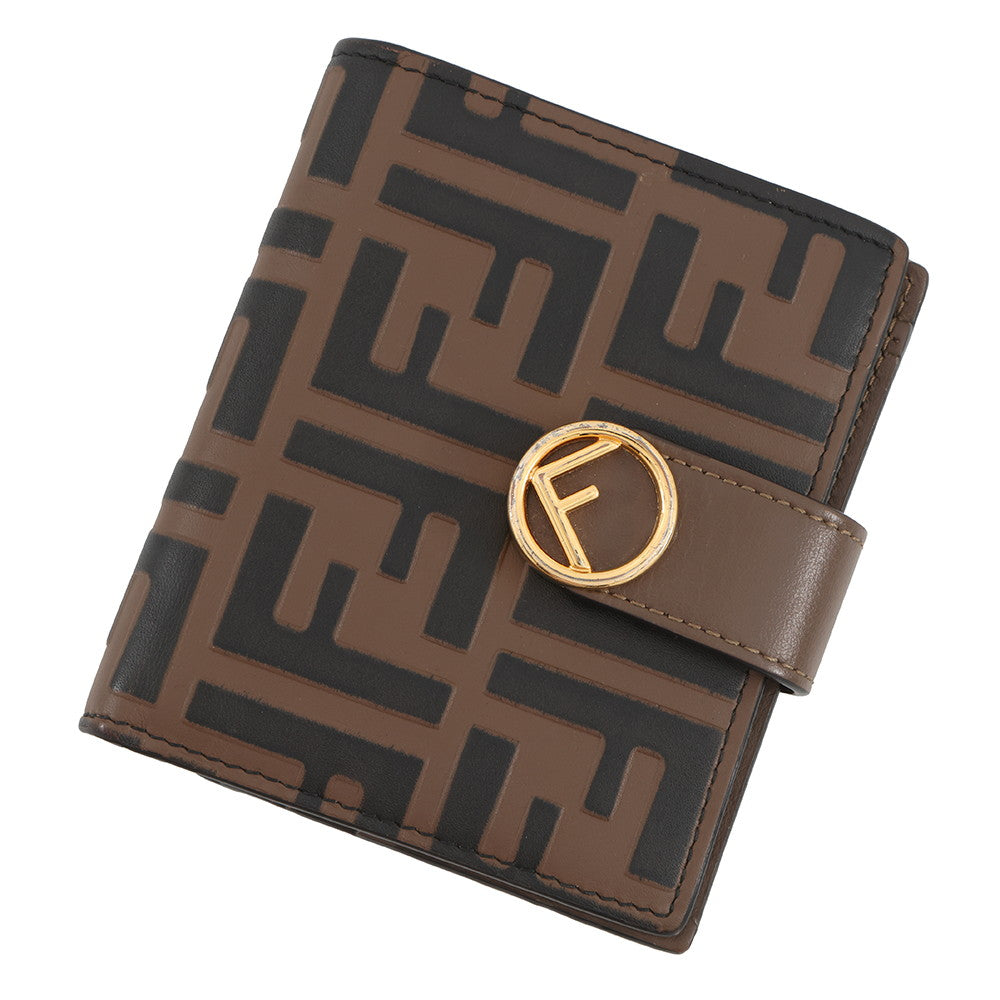 FENDI FENDI Bifold Wallet Brown8M0386 Leather