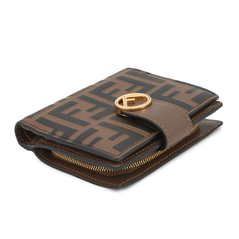 FENDI FENDI Bifold Wallet Brown8M0386 Leather