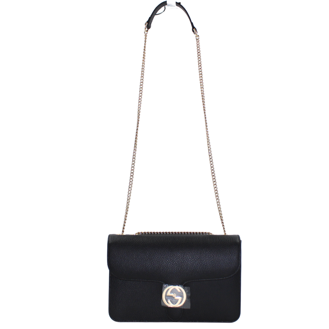 Gucci Interlocking G Leather Shoulder Bag Style 1