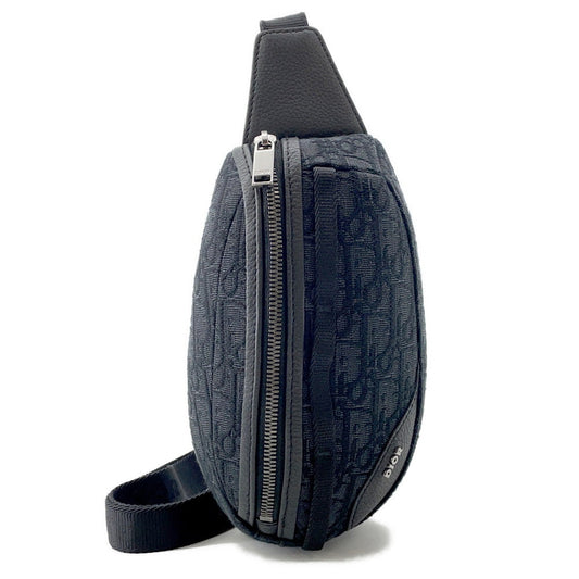 Dior Oblique SCARAB Crossbody Bag Black2ESBC311YKY Canvas Leather Size Mini