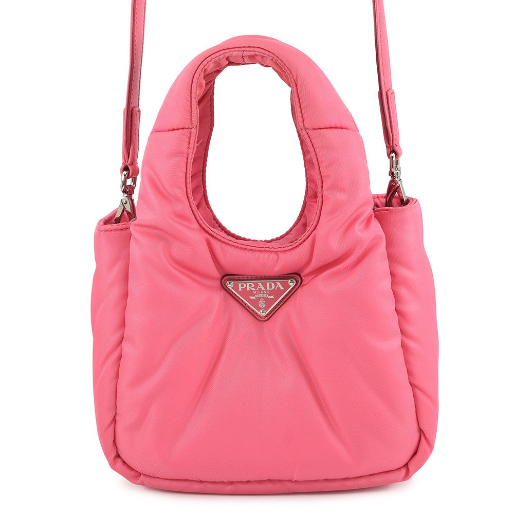 PRADA Re-Nylon 2WAY Handbag Pink1BA359 Nylon