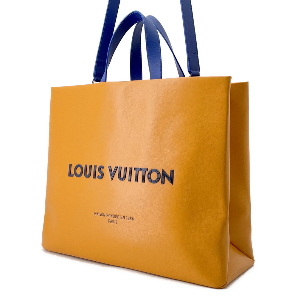 LOUIS VUITTON Shopper Tote SaffronM24457 Leather Size MM