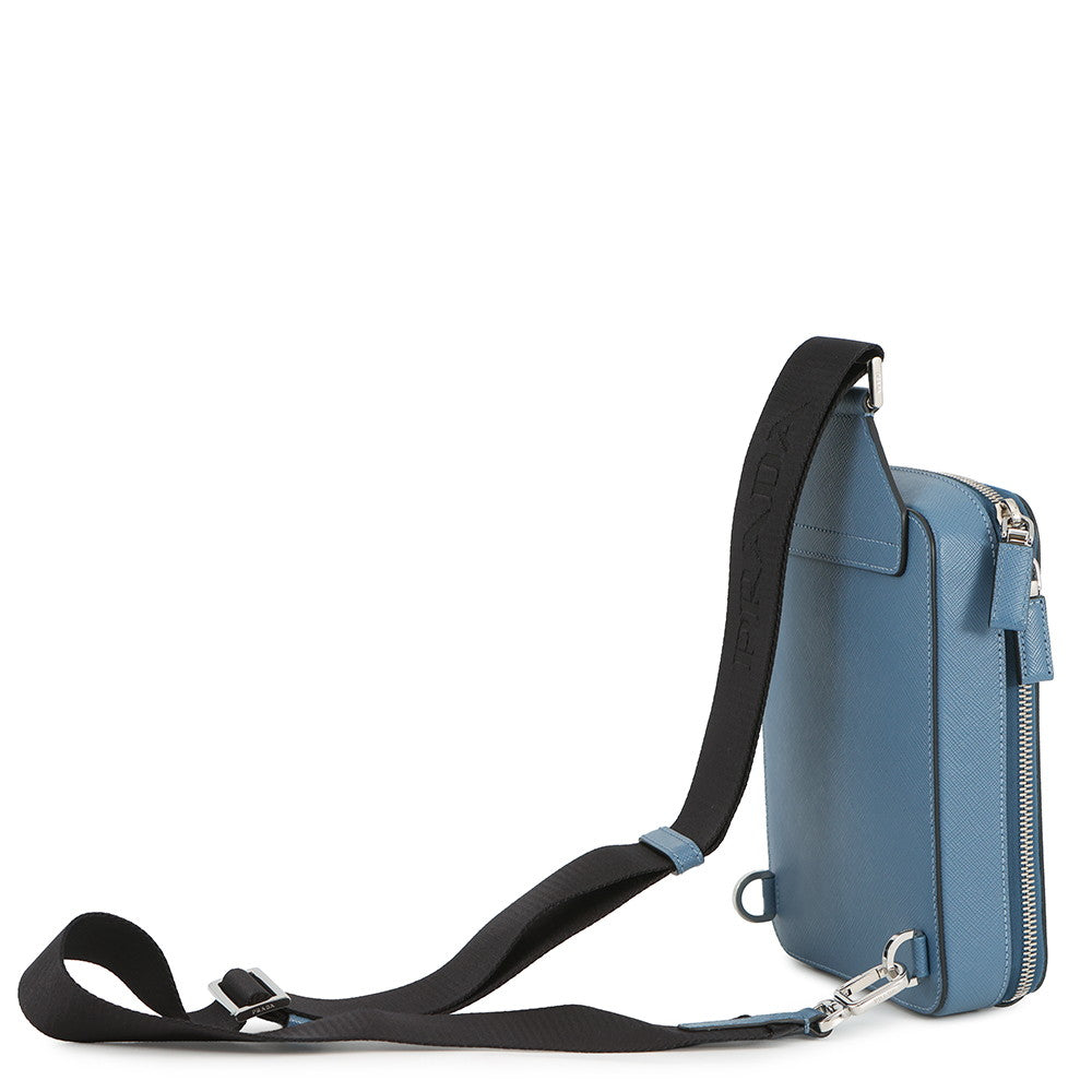 PRADA Brique One Shoulder Bag Blue2VZ106 Saffiano LeatherLeather
