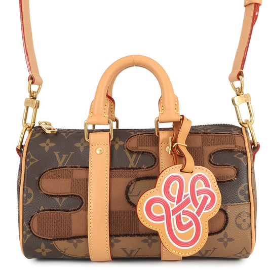 LOUIS VUITTON Keepall Bandouliere BrownM15428 Monogram?Landscape Size 25