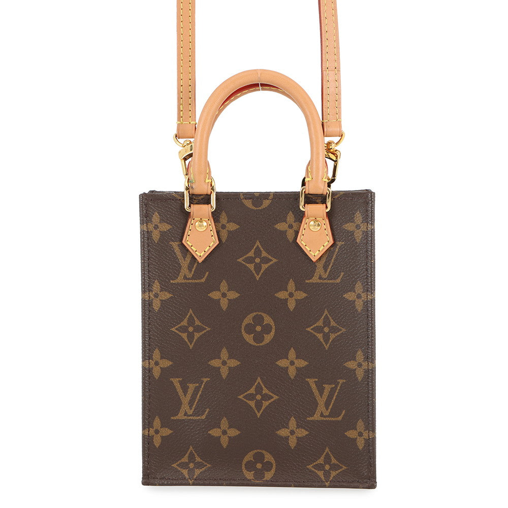 LOUIS VUITTON Petit Sac Plat BrownM69442 Monogram