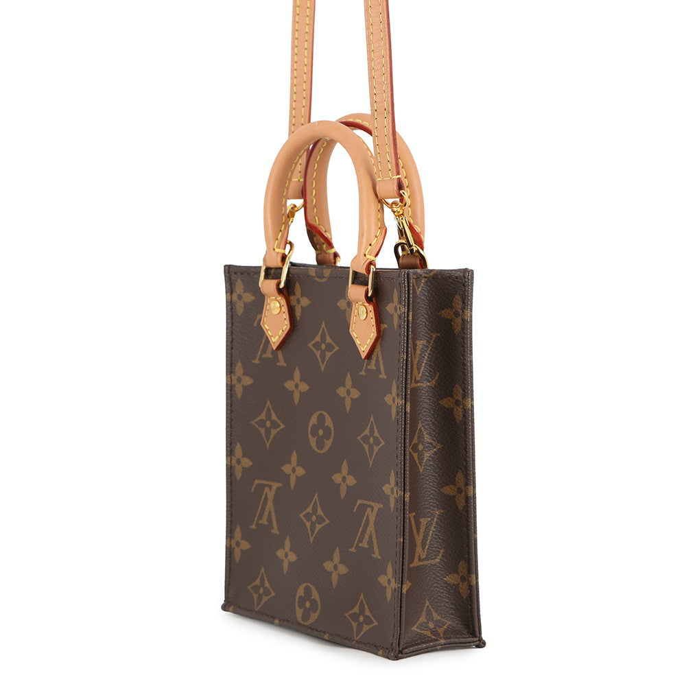LOUIS VUITTON Petit Sac Plat BrownM69442 Monogram