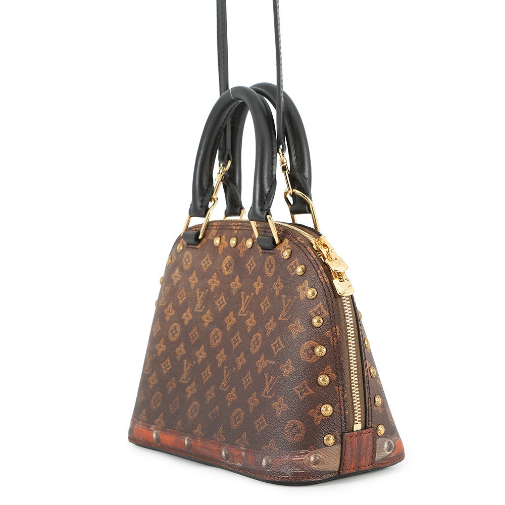 LOUIS VUITTON Time Trunk Alma BrownM52743 Transford Monogram Size BB