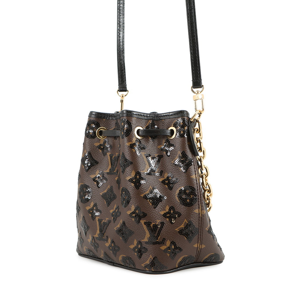 LOUIS VUITTON Noe NoirM26284 Monogram Sequins Size BB