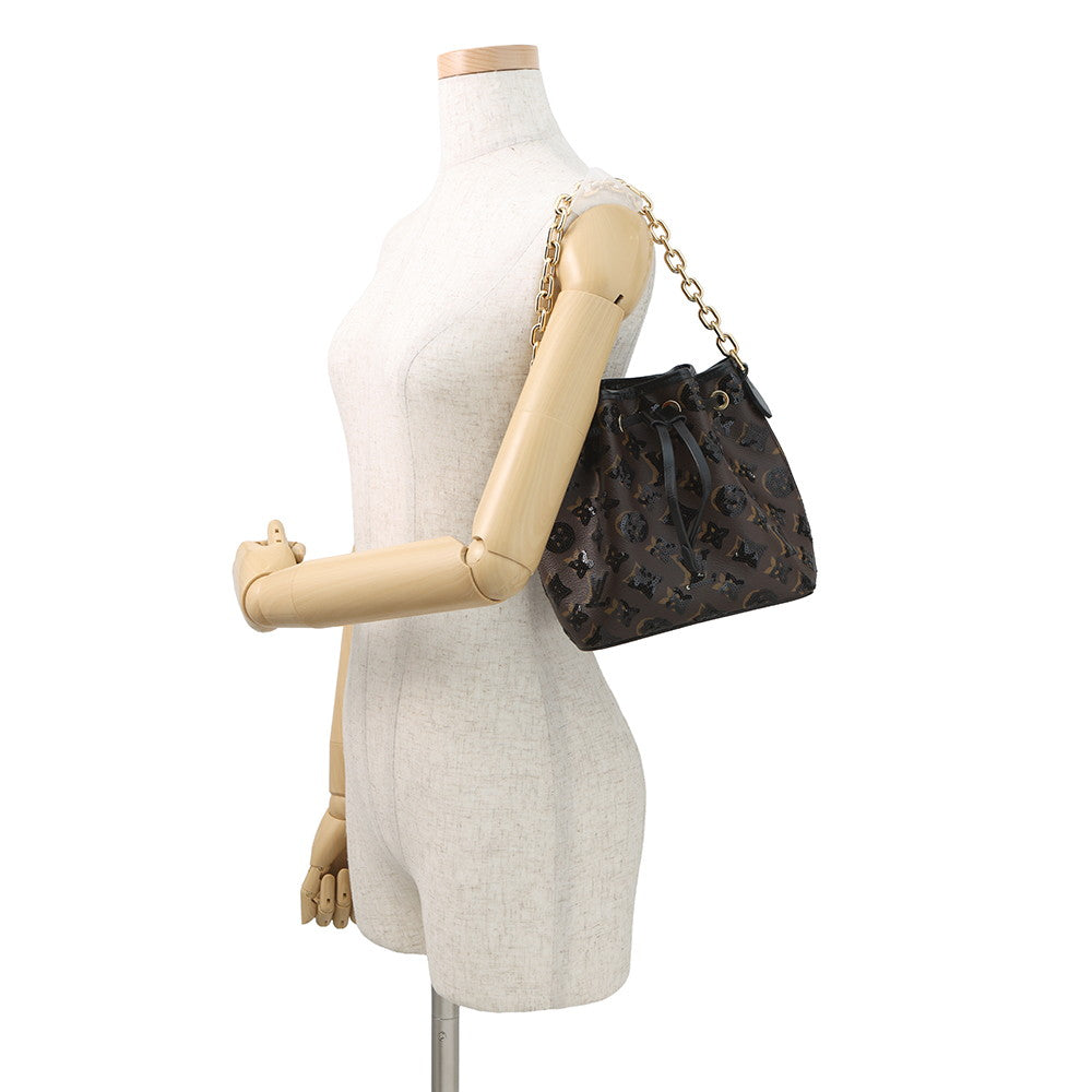 LOUIS VUITTON Noe NoirM26284 Monogram Sequins Size BB