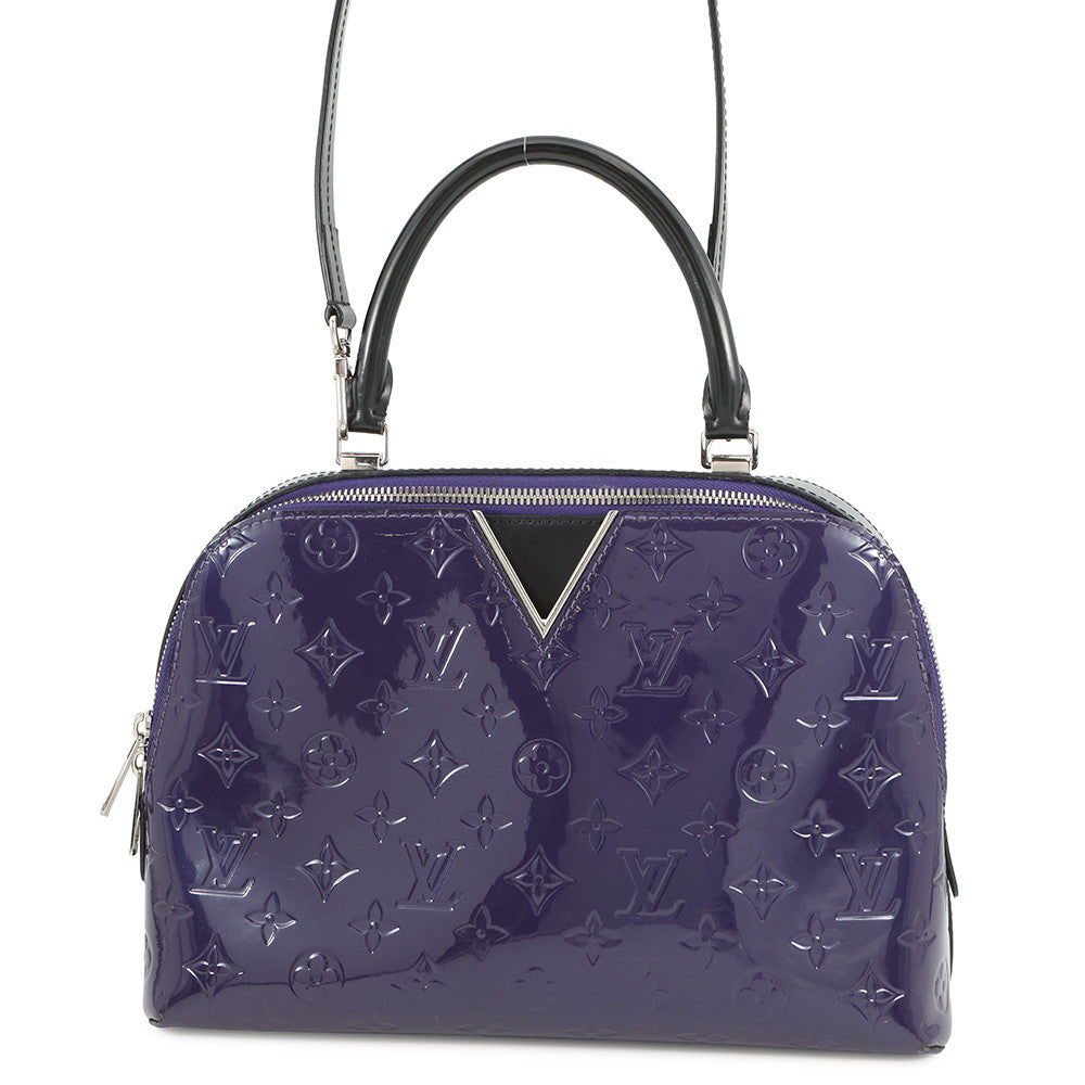 LOUIS VUITTON Melrose Purple/NoirM42696 Monogram Vernis Leather
