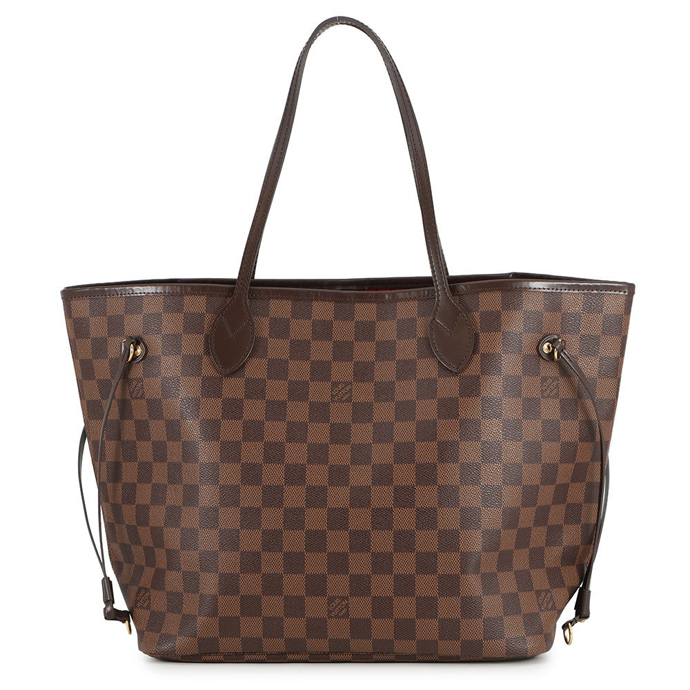 LOUIS VUITTON Neverfull CeriseN41358 Damier Ebene Canvas Size MM