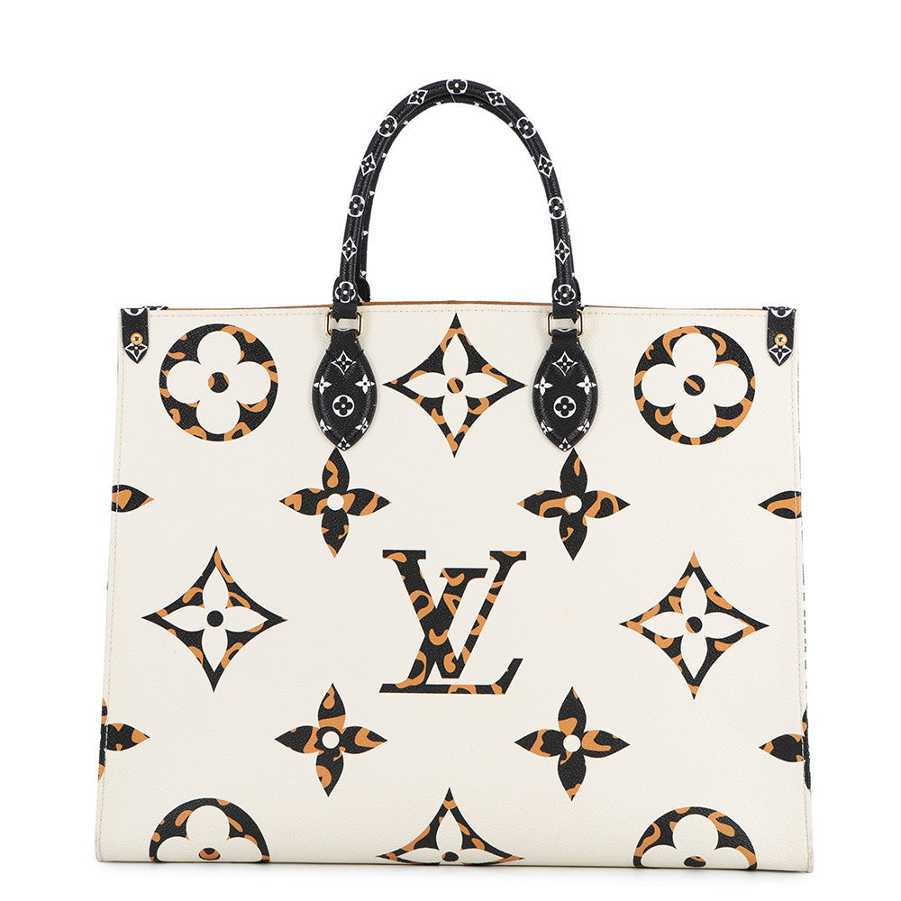 LOUIS VUITTON Onthego IvoireM44675 Monogram / Jungle Size GM