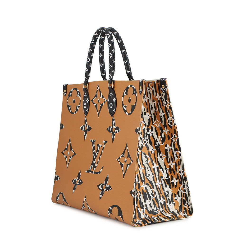 LOUIS VUITTON Onthego IvoireM44675 Monogram / Jungle Size GM