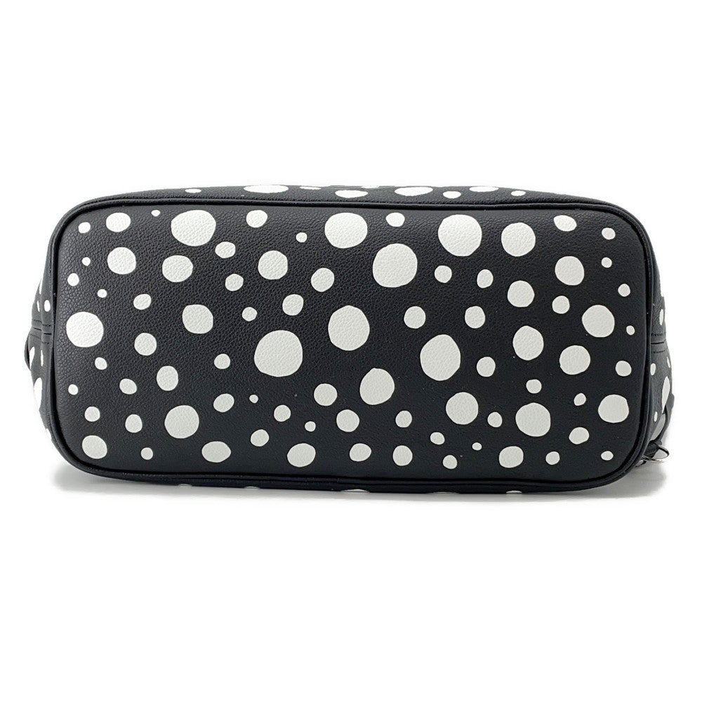 LOUIS VUITTON LV × YK Neverfull Noir/BlancM46390 Monogram Empreinte Leather Infinity Dot Size MM