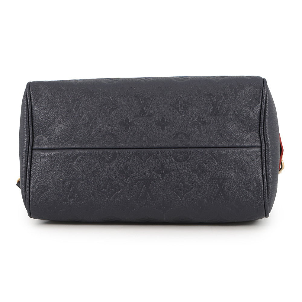 LOUIS VUITTON Speedy Bandouliere Marine RougeM43501 Monogram Empreinte Leather Size 25