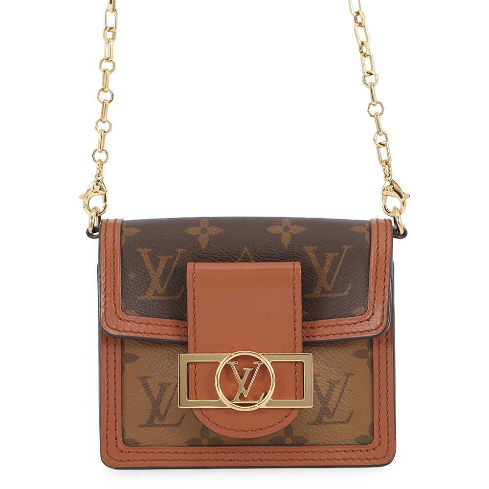 LOUIS VUITTON Pico Dauphine NoirM82749 Monogram Monogram Reverse Canvas