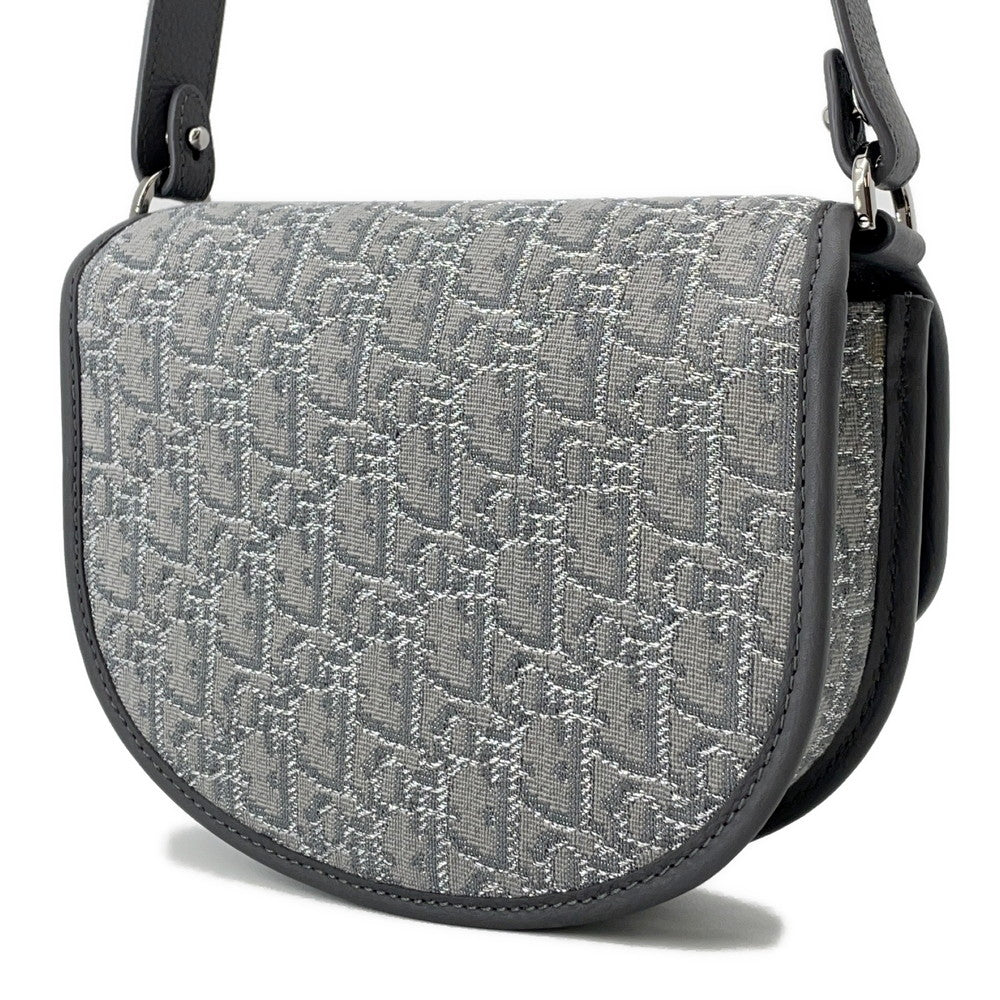 Dior Oblique Gallop Shoulder Bag Gray1ADPO033DOS_H30Q Canvas Leather