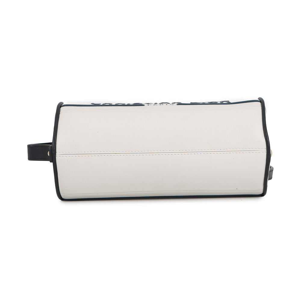 Dior Vibe Shoulder Bag White/Navy Leather