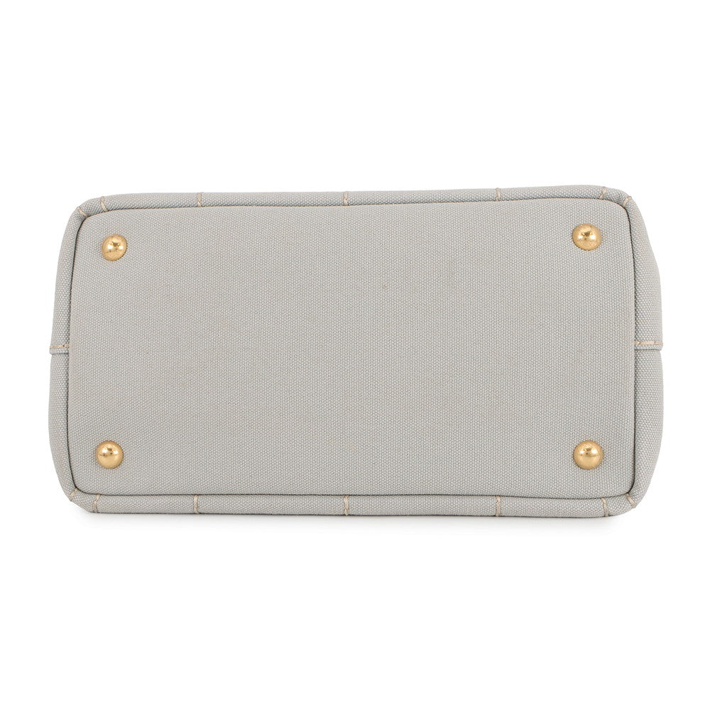 PRADA Canapa 2wayTote Bag Gray1BG439 Canvas