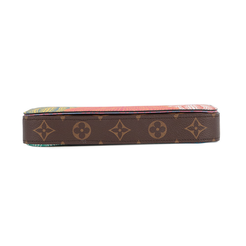LOUIS VUITTON LV × YK Felicie Pochette Brown/MulticolorM82108 Monogram?Pumpkin