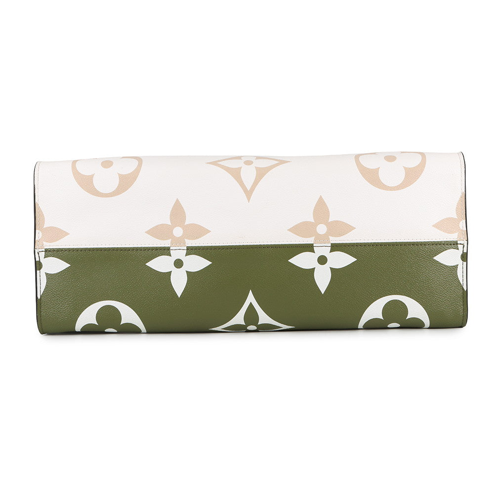 LOUIS VUITTON Onthego Creme/Khaki/BeigeM44571 Monogram / Giant Size GM