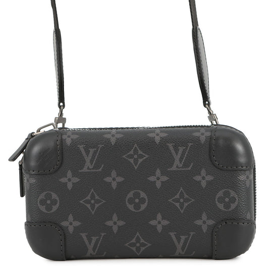 LOUIS VUITTON Horizon?Clutch NoirM45579 Monogram Eclipse