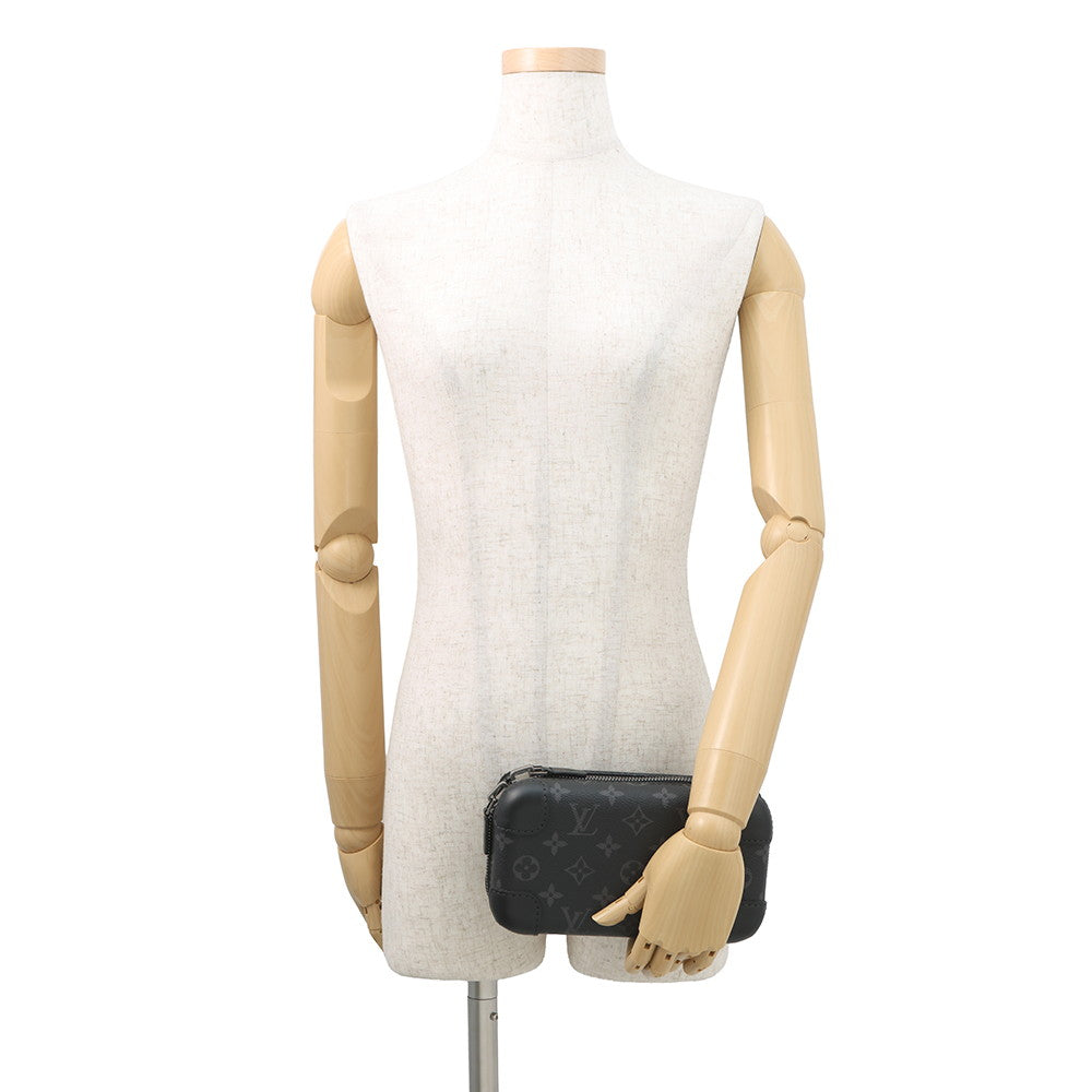 LOUIS VUITTON Horizon?Clutch NoirM45579 Monogram Eclipse