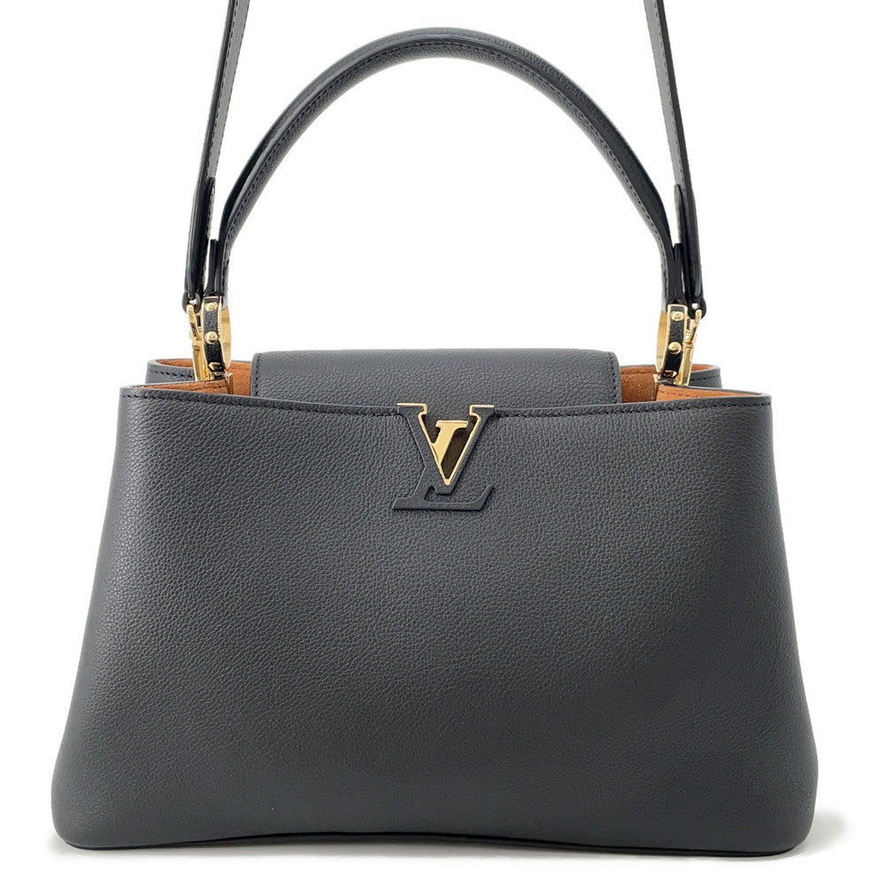 LOUIS VUITTON Capucines Souple Noir/BrownM14370 Calf Leather Size MM