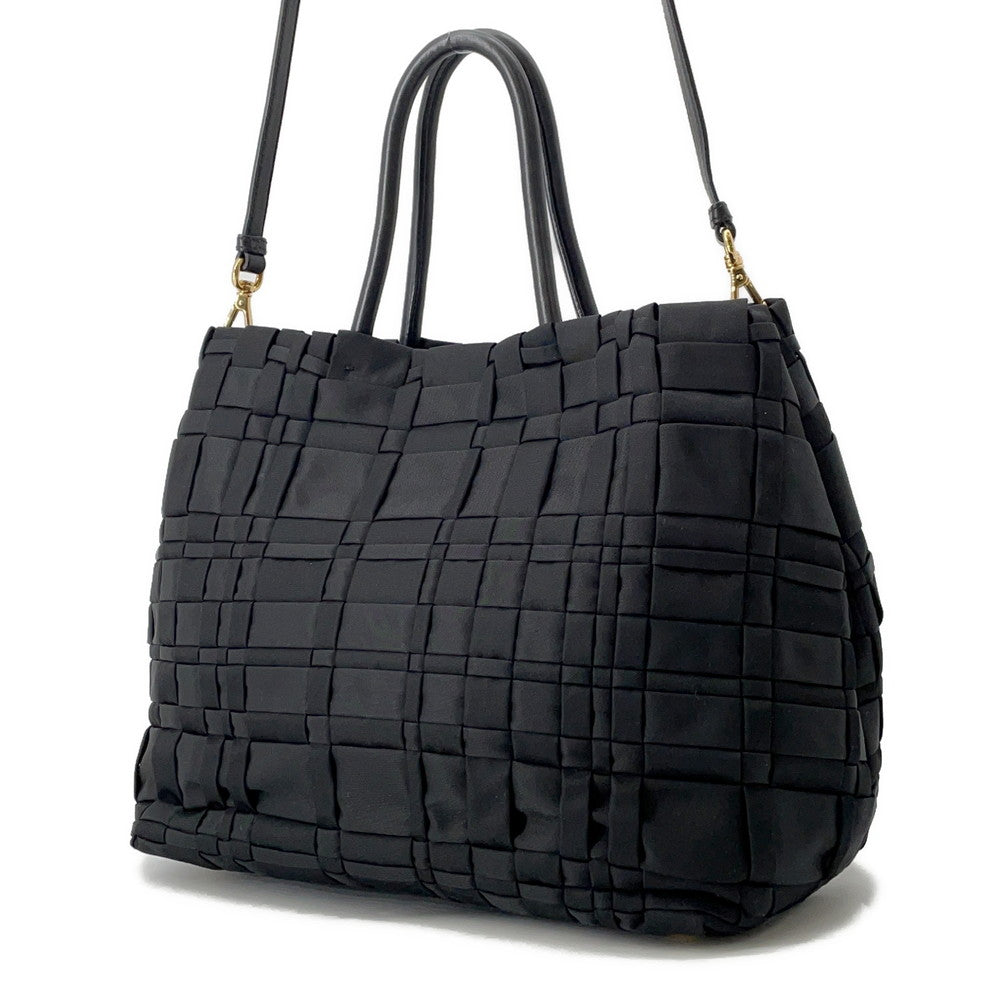 PRADA Tessuto 2-Way Handbag BlackBN1653 Nylon