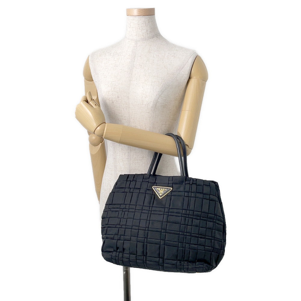 PRADA Tessuto 2-Way Handbag BlackBN1653 Nylon