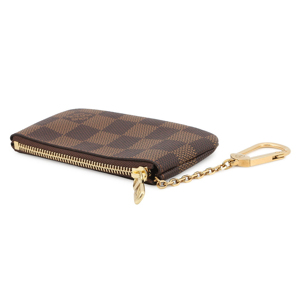 LOUIS VUITTON Pochette Cles BrownN62658 Damier Ebene Canvas