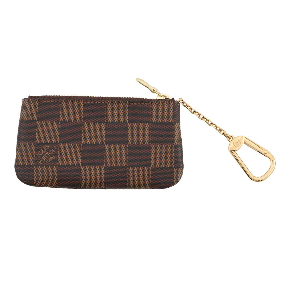 LOUIS VUITTON Pochette Cles BrownN62658 Damier Ebene Canvas